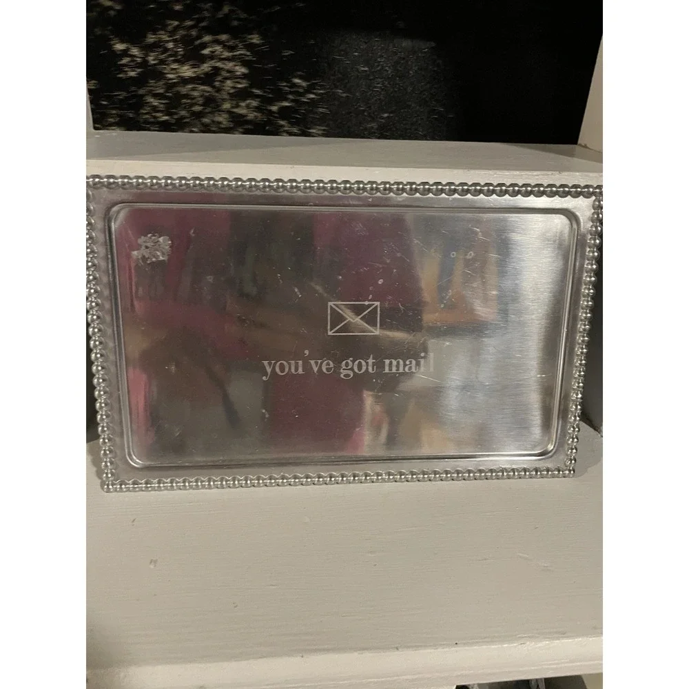New MudPie You've Got Mail Trinket Tray‎ Aluminum